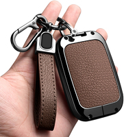 Étui de protection pour clé de voiture en alliage de zinc et cuir pour Chery ICAUR V23, porte-clés, accessoires de protection