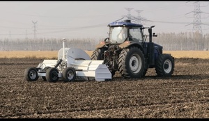 Hochleistungs-Traktor-Anhänger Landwirtschaftlicher Gooseneck-Kurvenbalken Satelliten-gesteuerter Teleskop-Schaufelbagger Schwerlast-Stahl-Laser-Landplanierer - Product Image 3
