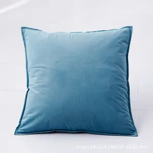 Almofada antirrugas de veludo, travesseiro de pelúcia para sofá de pátio para decoração de casa ao ar livre