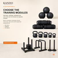 Pack d'accessoires d'entraînement KANDO Fitness Race avec options de poids réglables, construction en caoutchouc durable et design antidérapant pour