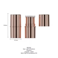 Choebe 5ml Mini Tube de Baume Déodorant Roll-on Biodégradable en Plastique PP avec Bouchon – Emballage Anti-transpirant