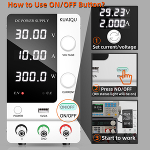 KUAIQU SPPS-C3010 30V10A Benchtop DC Regulated <strong>Power</strong> USB Interface 24V5V Adjustable Switching Lab Testing <strong>Variable</strong> <strong>Power</strong> <strong>Supply</strong> - Product Image 5