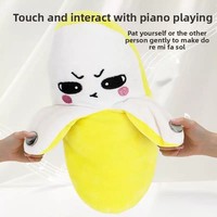 Creatief Bijzonder Muziekritme Ouder-kind Interactief Pluche Poppen Speelgoed Banaan Fruit Inductiespeelgoed Cultiveer Muziekperceptievaardigheid