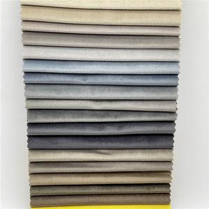100% Polyester Holland Velvet Warp Knitted Plain Ademend Middelzwaar <span class=keywords><strong>Sofa</strong></span> Stof 230g/m² - Product Image 1