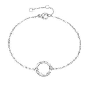 Mode Ronde Creuse Bracelet En Acier Inoxydable Or Argent Bracelet pour Femmes Uionen 495 - Product Image 4