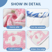 Coussin pour animaux de compagnie en flanelle à imprimé éléphant, tapis pour chien en polaire corail chaud pour l'hiver, pour chats