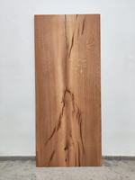 Table à manger moderne de luxe en bois de chêne massif avec bord naturel et résine époxy, assemblée pour salon, bar à domicile et usage domestique