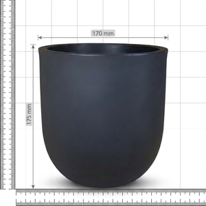 Jardinière minimaliste en résine noire pour plantes vertes, pot de fleurs pour jardin extérieur - Product Image 2