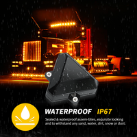 DXZ MD-S18-W 12V-24V 18 LED Feu de position latéral ambre, indicateur de dégagement, feu d'avertissement de rechange OE MDS18W pour nouveau camion