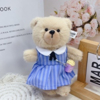 Oursons en peluche personnalisés en gros pour usine, avec accessoires jupe rayée, pour cadeau promotionnel