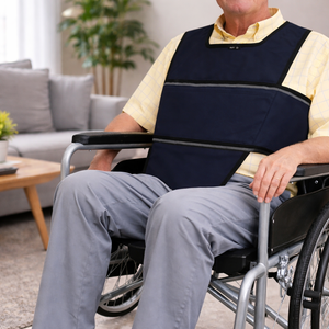 Arnés de Seguridad Ajustable de Tela Oxford, Ligero, Duradero y Suave, Cinturón de Protección Deportiva, Soporte Torácico para Silla de Ruedas para Adultos - Product Image 1