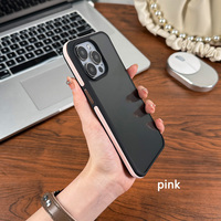 Housse de protection antichoc en silicone mat transparent pour iPhone 15 Pro Max pour SAMSUMG S24 Ultra