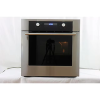 Four encastré en acier inoxydable 60cm 73L avec rôtissoire gril Turbo ventilateur gaz caractéristiques électriques