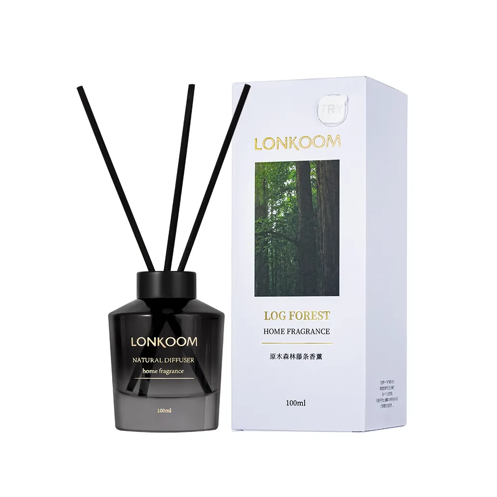 Oem Odm Private Label Glazen Fles Home Geurlucht Opfrissing Riet Diffuser Parfum Met Natuurlijk Aroma