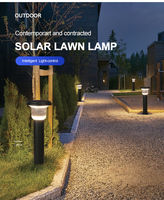 Lampes solaires d'extérieur pour pelouse et allées, étanches, pour la décoration de la cour et du patio