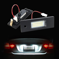 Lampe de plaque d'immatriculation à LED NSSC pour BMW E82 E90 E91 E92 E93 E39 E60 E61 Ensemble de feux arrière de remplacement 6000K sans erreur