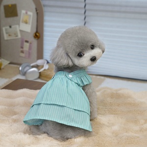 Robe pour animaux de compagnie de style rayé classique, vêtements pour chiens Simply She, vêtements pour chiots, vêtements pour animaux de compagnie en gros, robe pour chien - Product Image 3