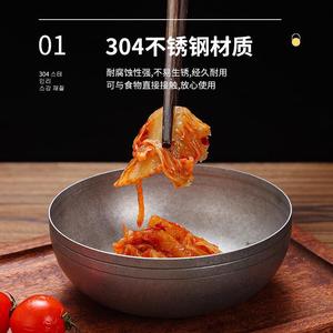Stainless Steel Rice Bowl 304 Retro Style Japanese Condiment Bowl Small Cooking Bowl For Home Use - Product Image 5
