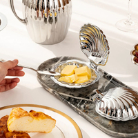 Boîte à beurre et à noix en forme de coquille, style européen, ouverte, pour la décoration de la table à la maison, fabriquée en Chine