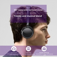 Grosir headphone berkabel dinamis Vicsound murah IPX-5 penghilang kebisingan aktif ponsel logo kustom tahan air