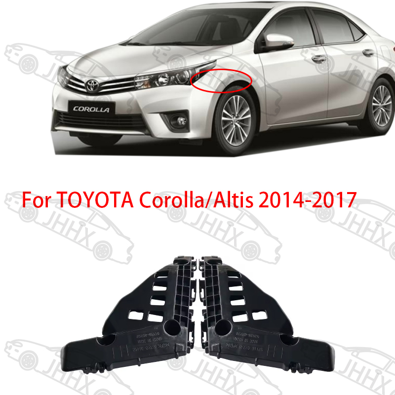 Pair Of Front Bumper Brackets For 2014-2016 Toyota Corolla - Left & Right Side 5 thumbnail image