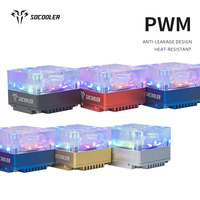 Pompe de refroidissement à eau efficace Socooler SO-U6A avec filetage G1/4 et puissance de 2,4 W pour ventilateurs de refroidissement à eau de boîtier d'ordinateur
