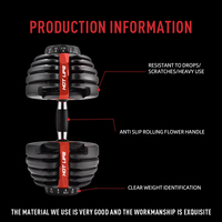 Ensemble d'haltères réglables 24 kg et 40 kg pour l'entraînement musculaire du corps et des bras, vente directe d'usine Hot Life