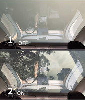 Intelligente Glasfolie Smart Film Schaltbare Sichtschutzfolie Dekorative Fensterfolie Smart Tönungsfolie Schwarze Intelligente Fenstertönung für Autos