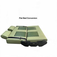 360 °   Asiento Giratorio de 2 Plazas, 90 °   Posiciones de Bloqueo, Cama Plegable de Doble Cara, para Modificación de Autocaravanas, Furgonetas, Campers y Autobuses