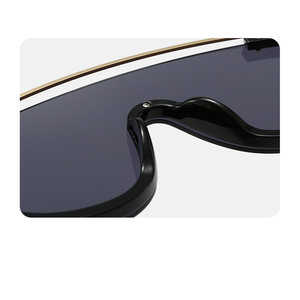 <span class=keywords><strong>Lunettes</strong></span> de <span class=keywords><strong>soleil</strong></span> à monture métallique de grande taille, verres UV400 d'une seule pièce, verres connectés de couleur, personnalité, protection solaire extérieure, <span class=keywords><strong>lunettes</strong></span> de <span class=keywords><strong>soleil</strong></span> métalliques unisexes - Product Image 4
