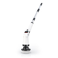 Brosse de nettoyage électrique 9 en 1 en ABS pour toilettes, salle de bains, cuisine, intérieur, brosse de nettoyage électronique pour sol