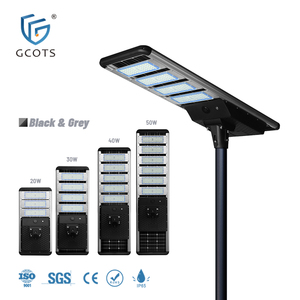 GCOTS Détecteur de mouvement radar étanche IP65 20W 30W 40W 50W Lampadaire solaire tout-en-un SL-AIO-QTZ - Product Image 2