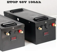 Gtk — batterie lithium-ion LiFePo4, 48V, 100/200ah, longue durée, pour système solaire, camping-car