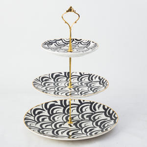 Alzata <span class=keywords><strong>per</strong></span> <span class=keywords><strong>Torte</strong></span> a 3 Piani <span class=keywords><strong>in</strong></span> <span class=keywords><strong>Ceramica</strong></span> Multicolore <span class=keywords><strong>per</strong></span> Cupcake - Product Image 3