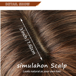 Peluca Larga Rizada con <span class=keywords><strong>Flequillo</strong></span> y Partidura Media de Fibra Sintética Resistente al Calor para Uso Diario y Fiestas, Venta al por Mayor - Product Image 2