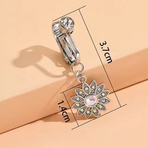 Gaby mới đến không xuyên bụng nhẫn dễ thương cánh thép không gỉ <span class=keywords><strong>clip</strong></span> trên bụng nút Nhẫn bán buôn đồ trang sức cơ thể - Product Image 2