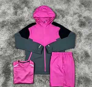 Set di giacche antivento da uomo all'ingrosso, materiali traspiranti ed ecologici, design stampati, tessuto in nylon, perfette per la corsa - Product Image 2