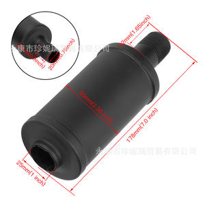 Silenciador Negro Zhen Nirui 168 de 178 mm de Longitud para Reparación de Go Karts de Gasolina de 4 Tiempos - Product Image 1