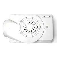 Chauffe-plafond multifonctionnel en plastique halogène pour salle de bain avec ventilateur d'extraction haute efficacité et éclairage