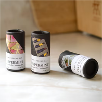 Tube de baume à lèvres biodégradable, tube de déodorant en papier à poussoir, conteneur