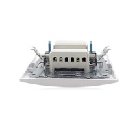 Interrupteurs muraux électroniques standard européens à 2 bandes 1 voie de conception simple pour la maison 220V 10A