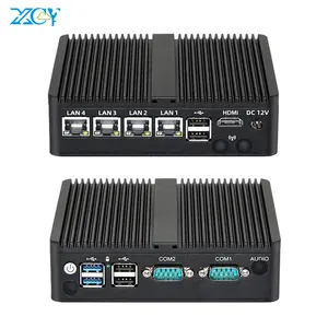 Quad Core J6412 J4125 Intel I225V 4 NIC 2.5G Gigabit Ethernet Server di rete RS232 RS485 4G Lte Firewall Pfsense Gateway Router