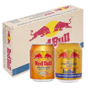 Bebida Energética R.e.d B.u.ll Gold de Tailandia, 250 ml, Caja de 24 Latas, Ingrediente Principal Carbonatado, Exportada de Vietnam - Product Image 3