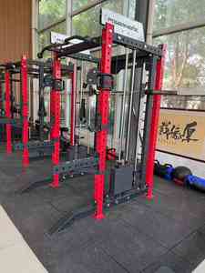 ASJ Fitness Commercial Home <span class=keywords><strong>Gym</strong></span> Equipment D001 Multi Function Smith Machine <span class=keywords><strong>Multipower</strong></span> Functional Trainer - Product Image 4