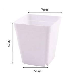 Fournitures de jardin bon marché carré plantes pépinière <span class=keywords><strong>Pot</strong></span> de semis Macetas Por Mayor Maceta 7cm Pots de plantes en plastique - Product Image 2