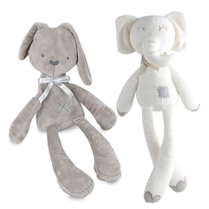 Chất lượng cao mềm dài Tai Thỏ sang trọng bán tốt nhất chân dài Comforter với pacify búp bê phục sinh dịp PP bông Điền - Product Image 1