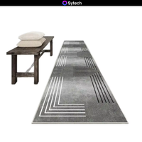 Tapis de style américain en polyester à motifs abstraits, imprimé, à poils épais et résistant à la saleté, pour la maison, le salon, l'hôtel