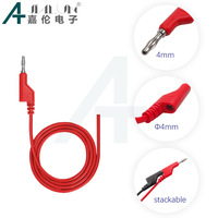 JIALUN Banana Plug Test Lead Cable Copper Conductor Multimeter Wire 5 Colors