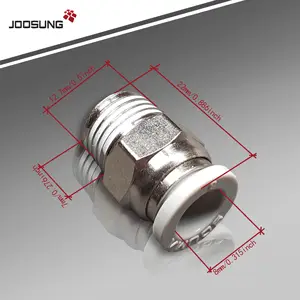 8mm quick access connector PC FITTING 1/4 "thread tube size Pneumatic Fitting PC8-02