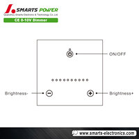 Variateur tactile mural à led 0-10v, 230v, avec interrupteur, nouveauté